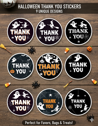 Witchin' Good Thank You Stickers Sheet