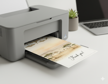 Savanna Sunset Thank You Card