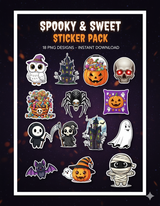 Spooky & Sweet Halloween Sticker Pack