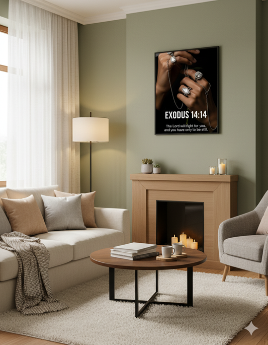 EXODUS 14:14 Printable Wall Art - The Lord Will Fight For You
