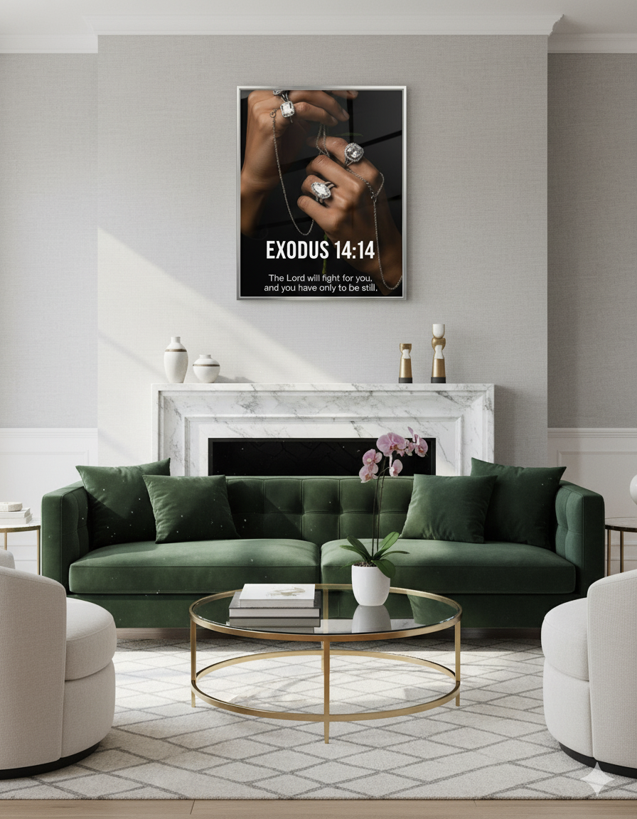 EXODUS 14:14 Printable Wall Art - The Lord Will Fight For You
