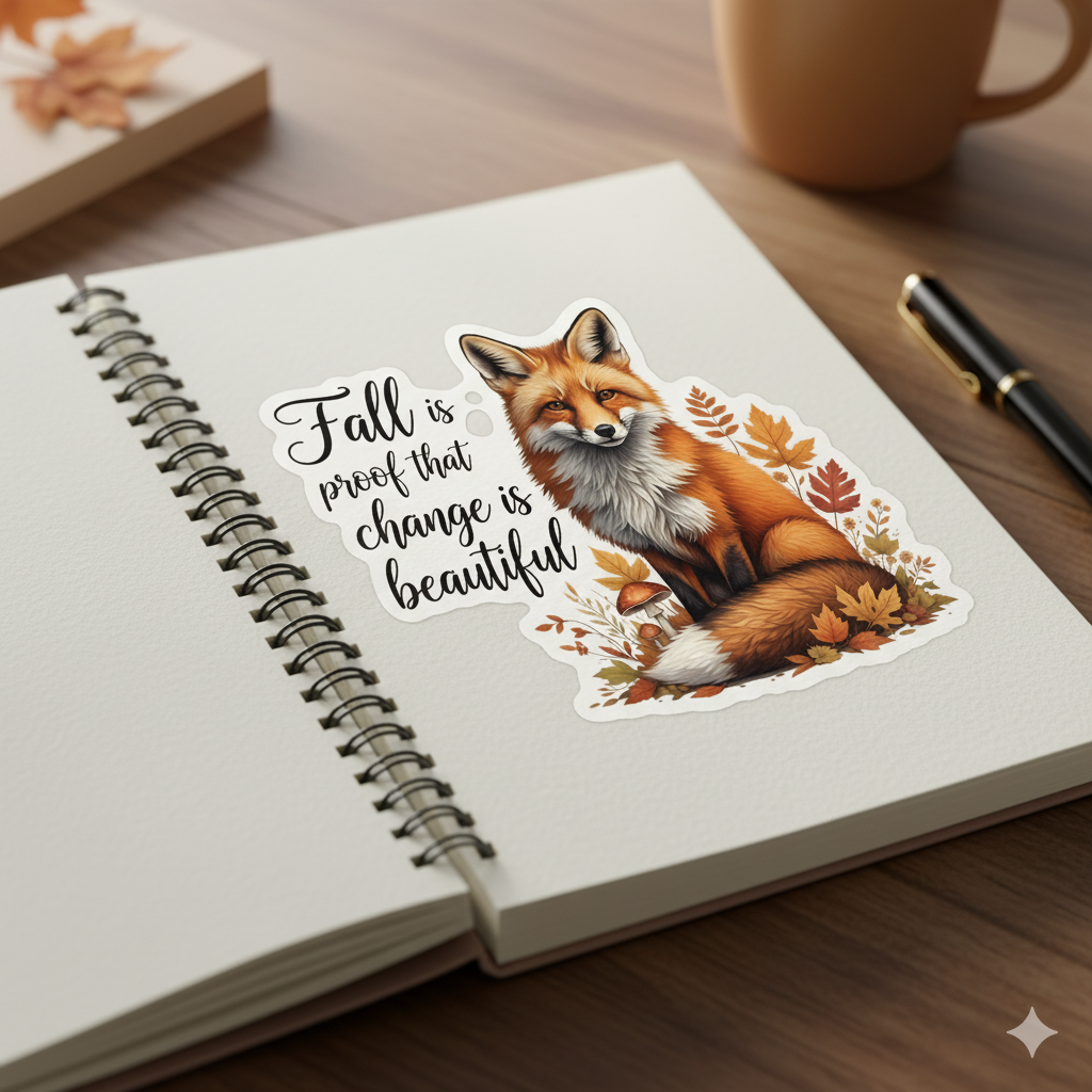 Cozy Autumn Blessings Sticker Bundle Great for Planners, Journaling, Scrapbooking, Bullet Journals, Etc