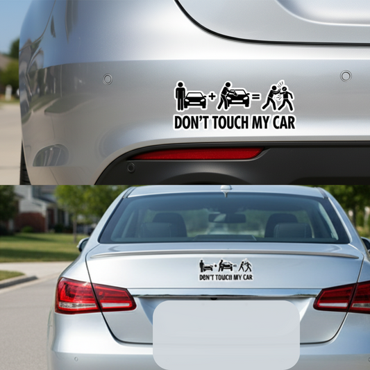 "Do Not Touch" Bumper Sticker for Car Enthusiasts